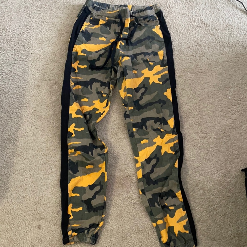Yellow/Green Army Denim Joggers